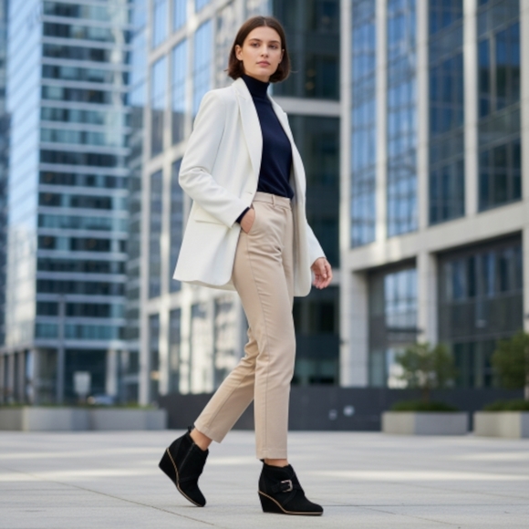 Franco Sarto Black Zip-up Booties - Picture 3 of 10